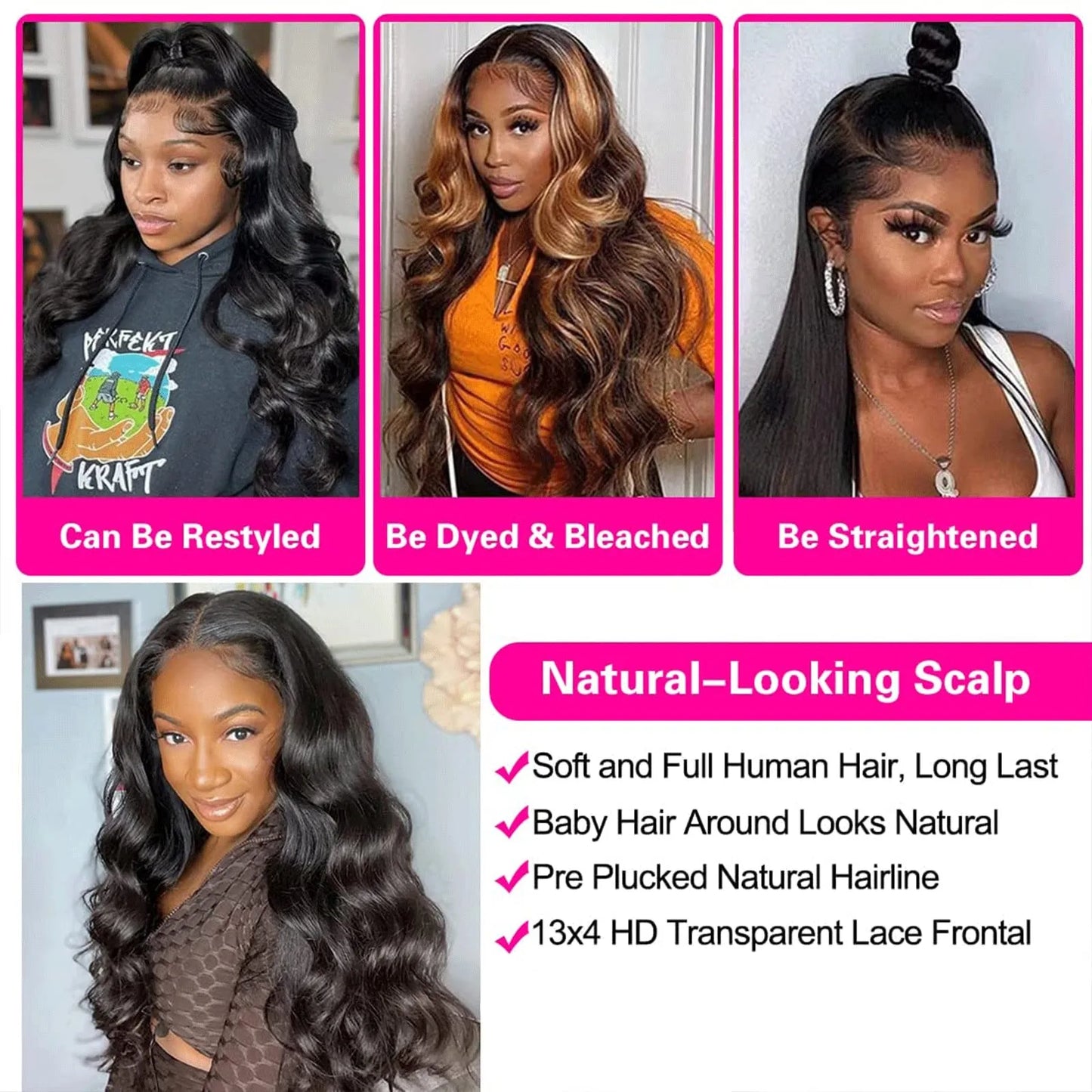 40 Inch Body Wave Lace Front Wig 200 Density 13X4 Loose Wave Lace Frontal Wig 13X6 HD Lace Frontal Wigs 100% Human Hair on Sale