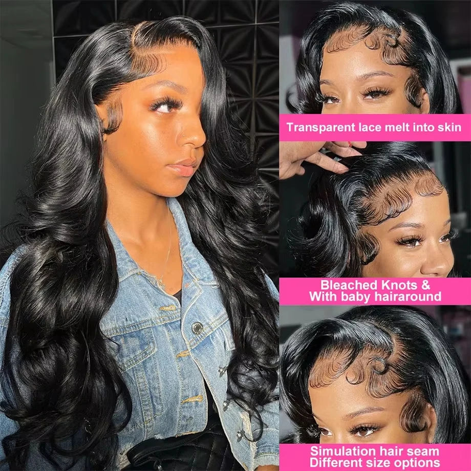 40 Inch Body Wave Lace Front Wig 200 Density 13X4 Loose Wave Lace Frontal Wig 13X6 HD Lace Frontal Wigs 100% Human Hair on Sale