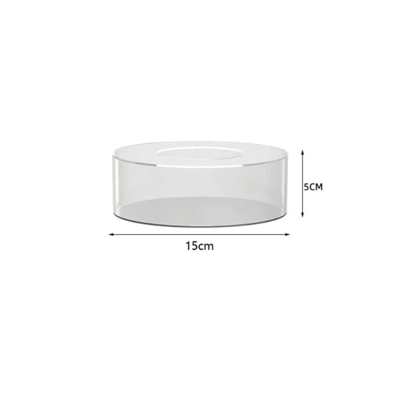 Clear Acrylic Cake Display Board & Smoother – Reusable DIY Cake Stand Base