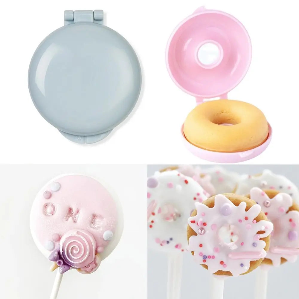 Cake Pop Mold Disk Shape Non-Stick Doughnut Muffin Cups Cake Baking Tools for Kitchen Supplies