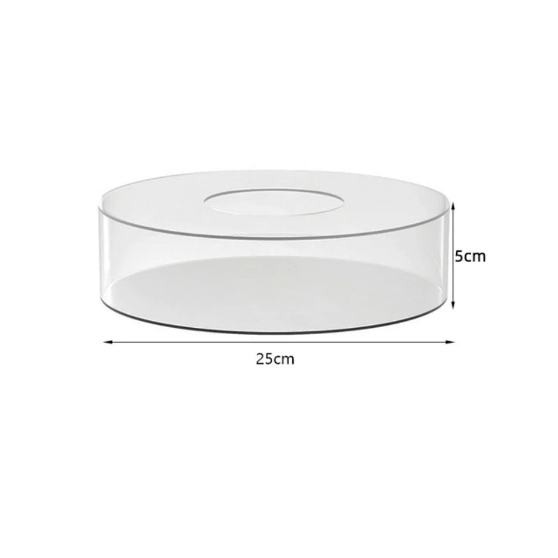 Clear Acrylic Cake Display Board & Smoother – Reusable DIY Cake Stand Base