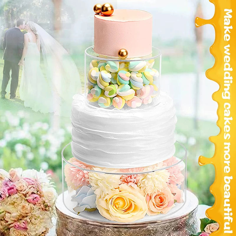 Clear Acrylic Cake Display Board & Smoother – Reusable DIY Cake Stand Base