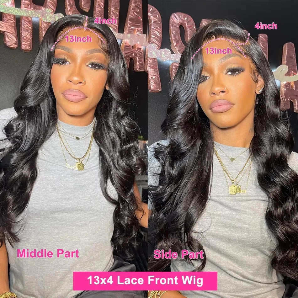 40 Inch Body Wave Lace Front Wig 200 Density 13X4 Loose Wave Lace Frontal Wig 13X6 HD Lace Frontal Wigs 100% Human Hair on Sale