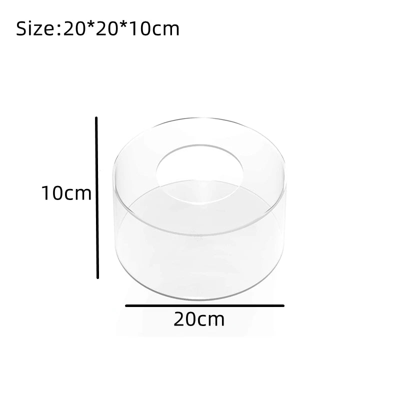 Clear Acrylic Cake Display Board & Smoother – Reusable DIY Cake Stand Base