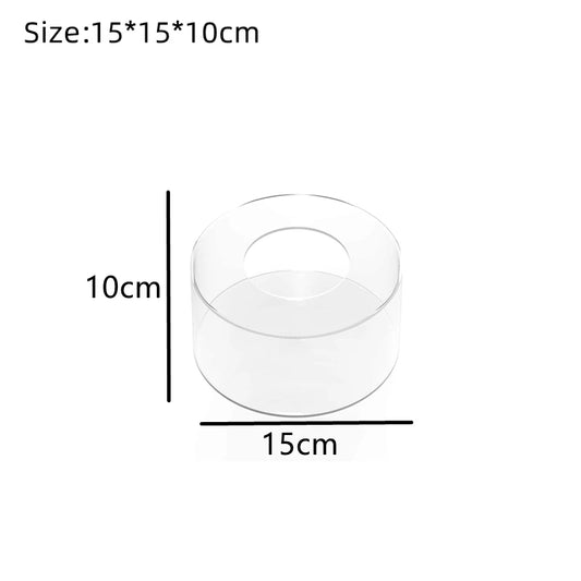 Clear Acrylic Cake Display Board & Smoother – Reusable DIY Cake Stand Base