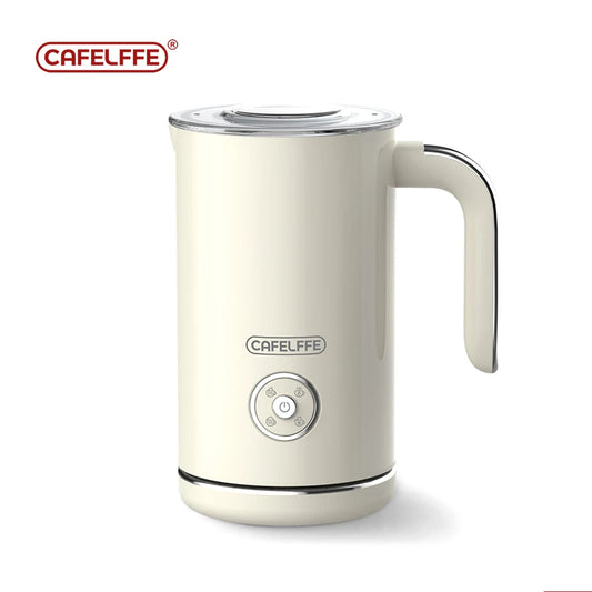 4-in-1 Milk Frother & Warmer – Hot/Cold Foam for Coffee & Chocolate
