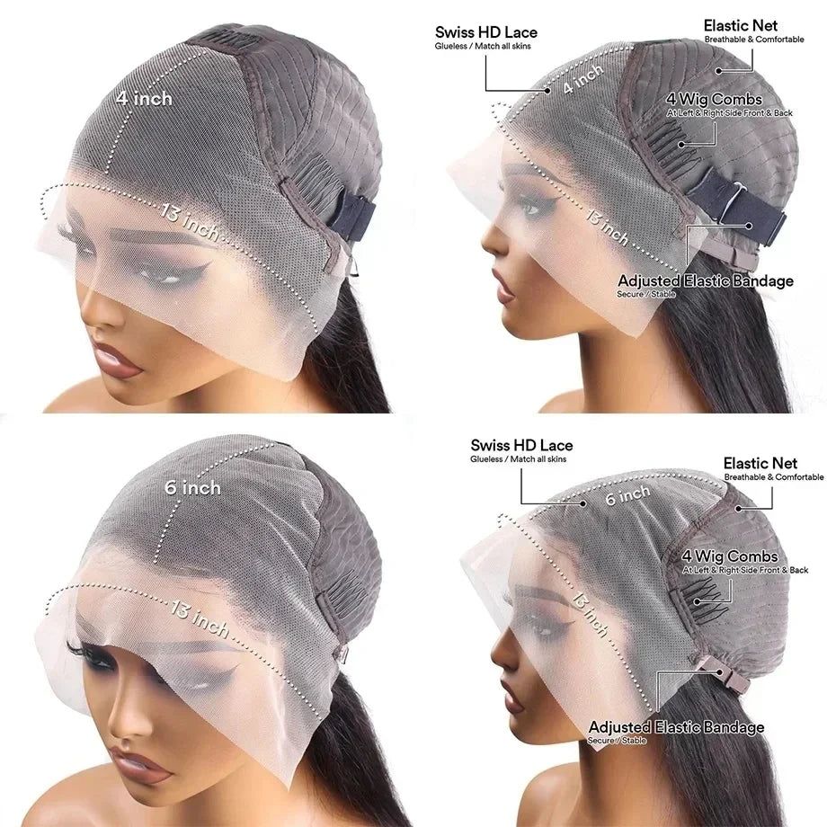 40 Inch Body Wave Lace Front Wig 200 Density 13X4 Loose Wave Lace Frontal Wig 13X6 HD Lace Frontal Wigs 100% Human Hair on Sale