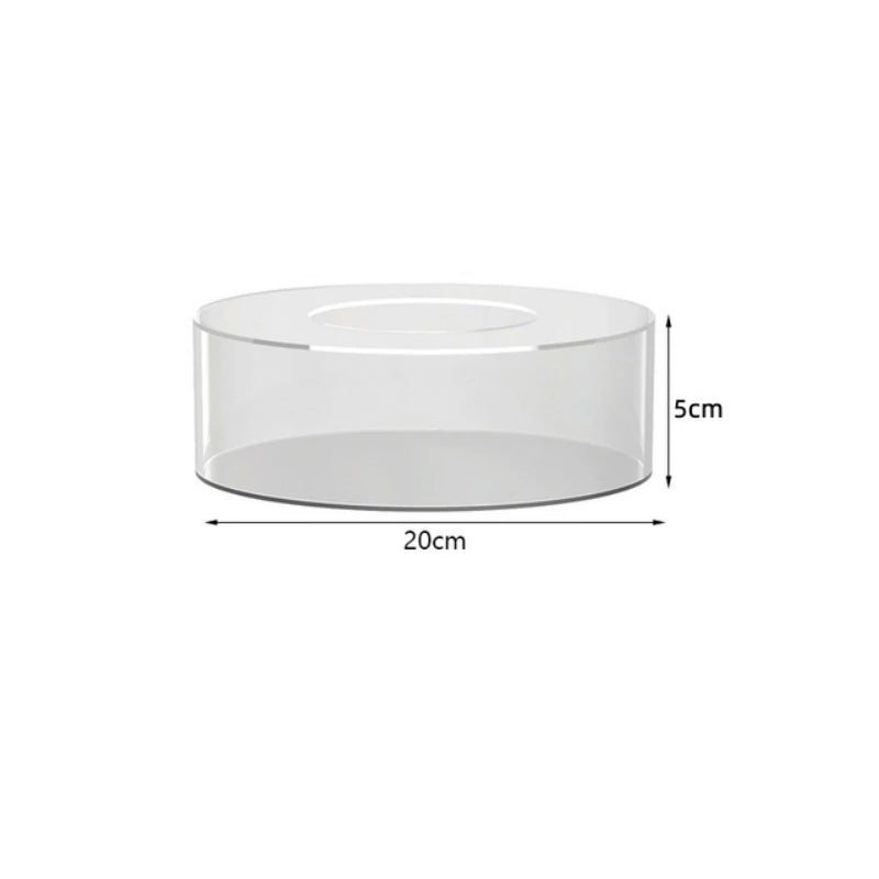 Clear Acrylic Cake Display Board & Smoother – Reusable DIY Cake Stand Base